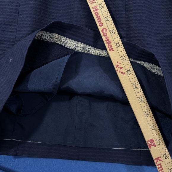 Lily Pulitzer Trista Shift Dress Size 0 Navy Blue/Gold Trim Lace-Up Neck - New - Picture 3 of 11